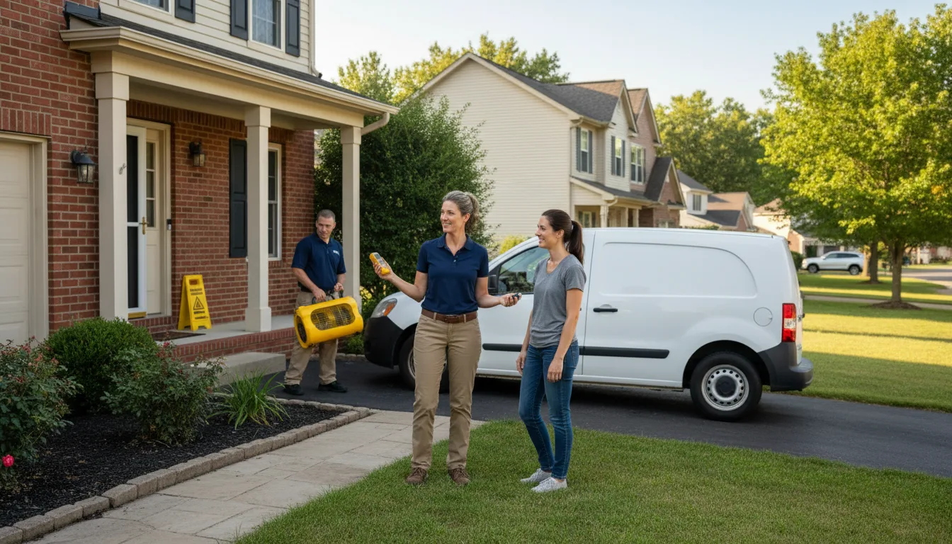 Residential water damage restoration in Sulphur, OK